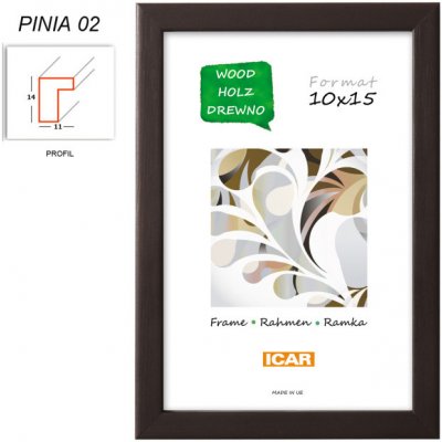 CODEX rám dřevo PINIA 20x30 cm, tmavě šedý (02) – Hledejceny.cz