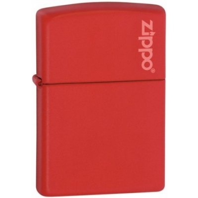 Zippo Logo Red Matte With 26096 – Zboží Mobilmania
