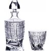 Sklenice ONTE CRYSTAL Quadro whisky set se skleničkami Klasika 340 ml