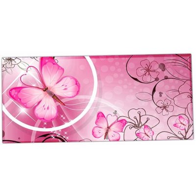 XXL podložka pod myš HUADO Motýlek růžový Huado XM-25579 – Zboží Mobilmania