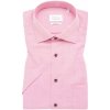 Pánská Košile Eterna Comfort Fit košile "Struktur" s krátkým rukávem růžová
