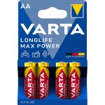 Varta LongLife Max Power AA 4ks 4706101404 – Zboží Živě