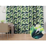 Biante Dekorační závěs Rongo RGP-505 Velké zelené listy 140x190 cm – Hledejceny.cz