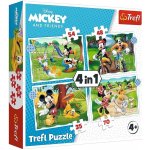 TREFL Mickey Mouse: Krásný den 4v1 35,48,54,70 dílků – Sleviste.cz