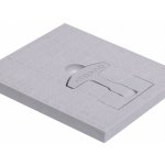 Dakota poklop s madlem 700 x 700 mm šedá – HobbyKompas.cz