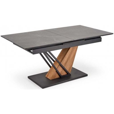 Halmar Jídelní stůl Sterzo 160-200 x 90 cm černá dub zlatý – Sleviste.cz