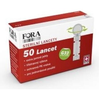 Foracare Suisse AG Lancety ke glukometru FORA Diamond 50 ks – Hledejceny.cz