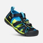 Keen Seacamp II CNX sandálky black/brilliant blue – Sleviste.cz
