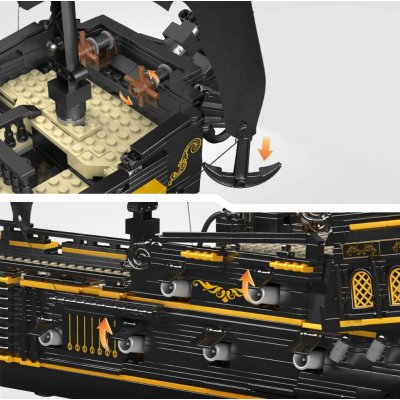 Mould King 13199 pirátská loď Černá Perla 3180 ks – Zboží Dáma