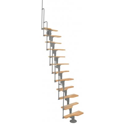 Minka STAIRS modulové schodiště Twister buk/šedá, 293,8 cm – Hledejceny.cz