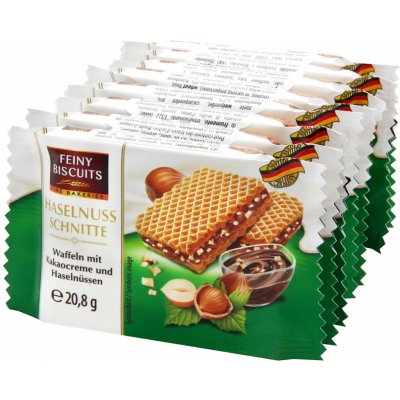 Vafle s kakaovým krémem a lískovými oříšky 8 x 20,8 g – Zbozi.Blesk.cz