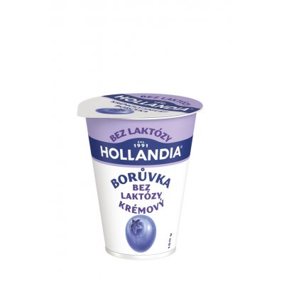 Hollandia Bez laktózy Krémový jogurt borůvka 180 g – Zboží Dáma