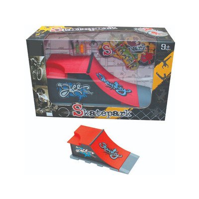Skatepark Set s Šikmou Rampou Railem a Fingerboardem – Zboží Mobilmania