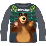 chlapecké tričko MÁŠA A MEDVĚD šedá – Zboží Dáma