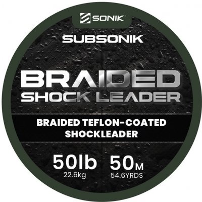 Sonik Šňůra Braided Shock Leader Green 50m 50lb