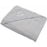 New Baby froté osuška s výšivkou a kapucí 100x100 cm Růžová + slon – Zboží Dáma