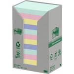 Samolepící bloček "Nature", mix pastelových barev, 38 x 51 mm, 24 x 100 listů, recyklovaný – Hledejceny.cz