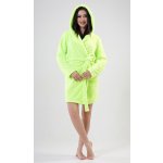 Dámský župan krátký s kapucí Limetka světle zelená – Sleviste.cz