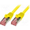 síťový kabel Logilink CQ2027S Patch, S/FTP, 6, licna, Cu, LSZH, 0,5m, žlutý