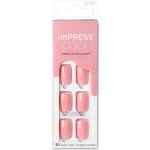 KISS Samolepící nehty imPRESS Color Pretty Pink 30 ks – Zboží Mobilmania