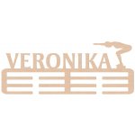 ČistéDřevo Dřevěný věšák na medaile plavání Zvolte Žena – Hledejceny.cz