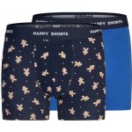 Happy Shorts vánoční boxerky 2 kusy modrá – Zbozi.Blesk.cz