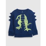 Gap Baby mikina 3D dino Tmavě modrá – Zboží Dáma