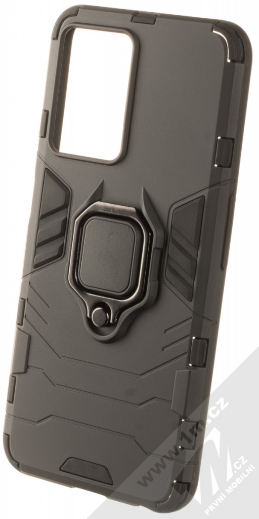 Pouzdro 1Mcz Armor Ring odolné ochranné s držákem na prst pro Realme 9 5G, Realme 9 Pro, OnePlus Nord CE 2 Lite 5G černé