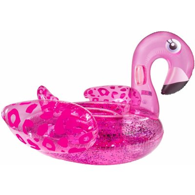 Swim Essentials Plameňák neonový se třpytkami – Zboží Dáma