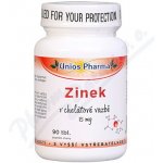 Unios Pharma Zinek s vysokou vstřebatelností 90 tablet – Hledejceny.cz