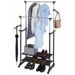 All In Wenko kovový teleskopický pojízdný stojan na oblečení černý – Sleviste.cz
