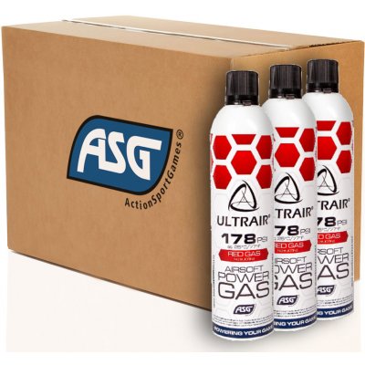 ASG plyn ULTRAIR Red Power Gas 178 PSI 570 ml 36 kusů – Sleviste.cz