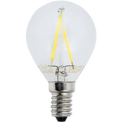 Optonica LED Filament žárovka G45 E14 2w Studená bílá – Hledejceny.cz