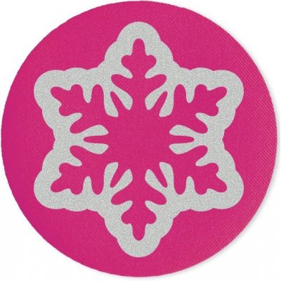 Engross Reflexní softshellová nášivka Vločka barva: růžová – Zboží Mobilmania