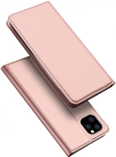 Pouzdro Dux Ducis flipové se stojánkem iPhone 11 - růžovozlaté