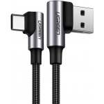 Ugreen US176 USB na USB-C, úhlový 3A, 0,5m, černý – Sleviste.cz