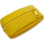 Klíčenka Žlutá kožená se zipovou kapsou 619 2418 86 – Zboží Dáma
