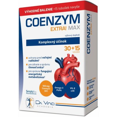 DaVinciAcademia Coenzym Extra Max 100 mg 45 kapslí – Hledejceny.cz