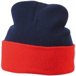 Knitted cap MB7550 námořní modrá/červená – Hledejceny.cz