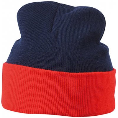 Knitted cap MB7550 námořní modrá/červená – Hledejceny.cz