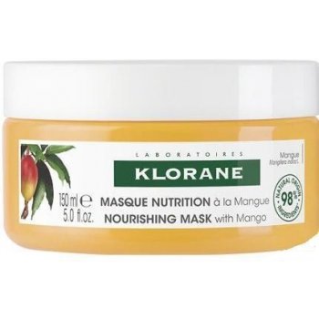 Klorane Mangue vyživující maska pro suché a poškozené vlasy Mask with Mango Butter 150 ml