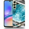 Pouzdro a kryt na mobilní telefon Samsung Picasee silikonové Samsung Galaxy A05s Blue geometry černé