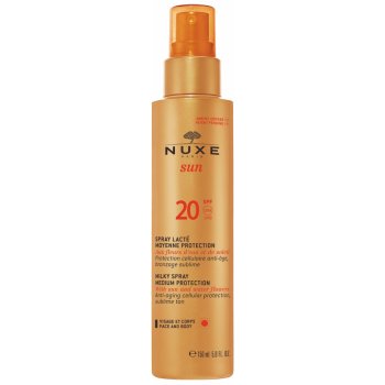 Nuxe Sun spray na opalování na obličej a tělo SPF20 150 ml od 591 Kč -  Heureka.cz