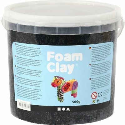Creative Samotvrdnoucí modelovací pěnová hmota Foam Clay ČERNÁ 560 g – Hledejceny.cz