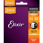 Elixir Nanoweb Phosphor Bronze Custom Light 3-Pack – Zboží Dáma Elixir Nanoweb Phosphor Bronze Custom Light 3-Pack – Zboží Dáma