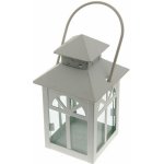 SEIZIS Lucerna kovová 13,5cm, bílá – Zboží Dáma