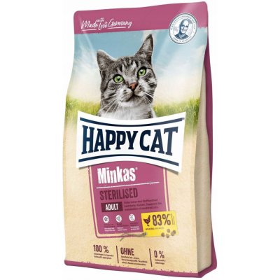 Happy Cat Minkas Sterilised Geflügel drůběží 1,5 kg