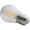 Žárovka LEDtechnics LED žárovka E27 G45 filament X4 průhledná bílá neutrální 4W