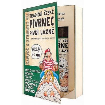 Bohemia Pivrnec Kniha s extrakty z pivních kvasnic a chmele Sprchový gel 200 ml + Vlasový šampon 200 ml dárková sada