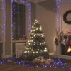 Vánoční osvětlení DKD HOME DECOR LED pohádková světla s 2000 LED diodami modrá 200 m PVC